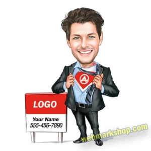 super-insurance-agent-state-farm-custom-caricature-cartoon-character-state-farm-template-sf5083