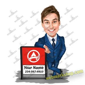 insurance-agent-custom-caricature-cartoon-character-state-farm-template-sf5085