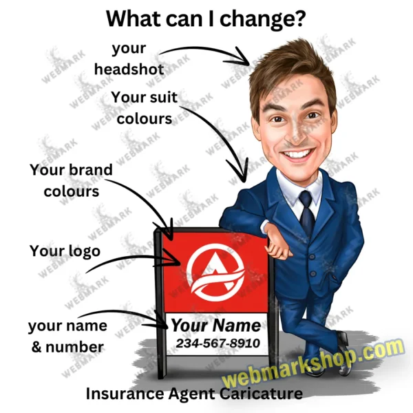 insurance-agent-custom-caricature-cartoon-character-state-farm-template-sf5085