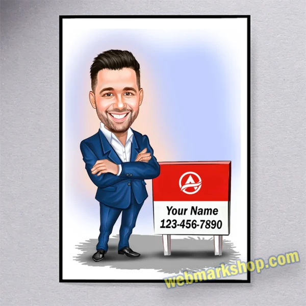 insurance-agent-custom-caricature-cartoon-character-state-farm-template-sf5088