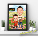 Sports Caricature baseball Caricature Gift Cartoon Gift Caricature -Template #SP50050