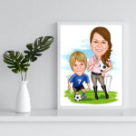 Sports Caricature Football Caricature Gift Cartoon Gift Caricature -Template #SP50051