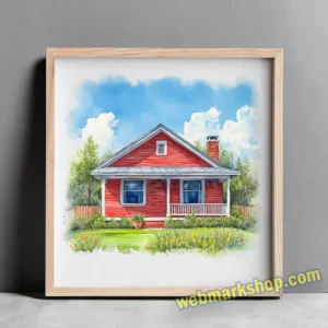 custom home portrait, watercolor house painting, home painting, realtor gift, house print, custom watercolor, home painting, housewarming