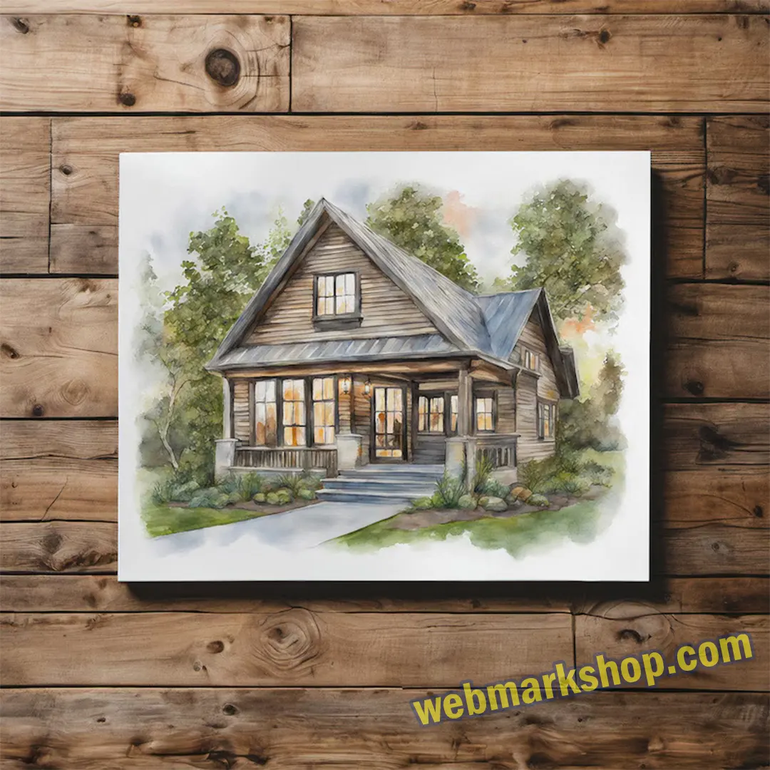 custom home portrait, watercolor house painting, home painting, realtor gift, house print, custom watercolor, home painting, housewarming